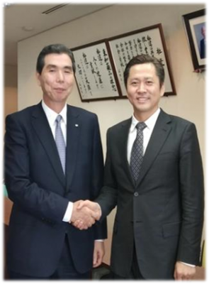 日本東和薬品株式会社を訪問し、吉田逸郎社長と面会